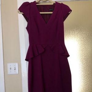 Karen Millen Peplum Midi Dress Size 2